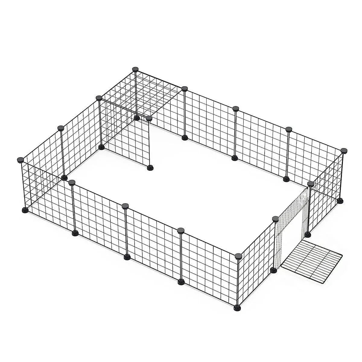 16pcs Large Cat Cage Indoor Cat Villa Double Layer Cat House