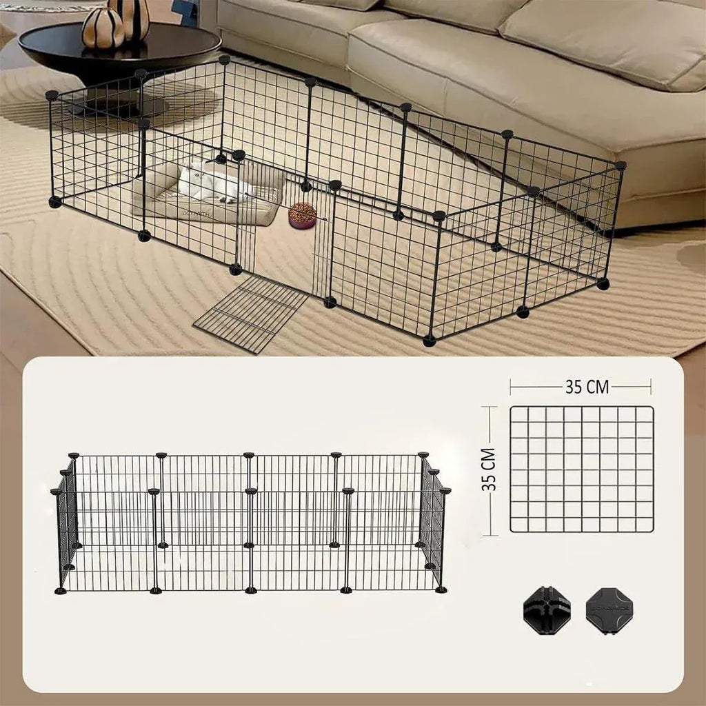 16pcs Large Cat Cage Indoor Cat Villa Double Layer Cat House