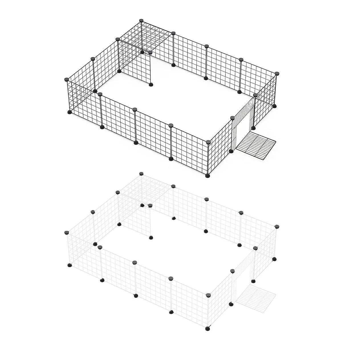 16pcs Large Cat Cage Indoor Cat Villa Double Layer Cat House