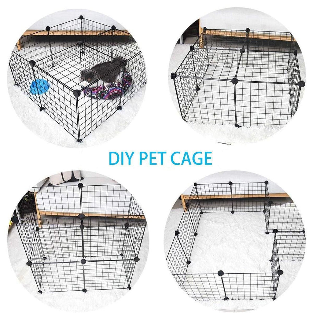 16pcs Large Cat Cage Indoor Cat Villa Double Layer Cat House
