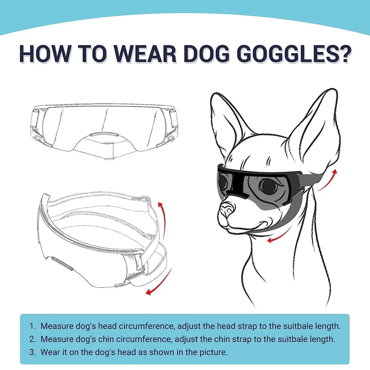 Pet Dog Sunglasses Goggles UV Eye Shield