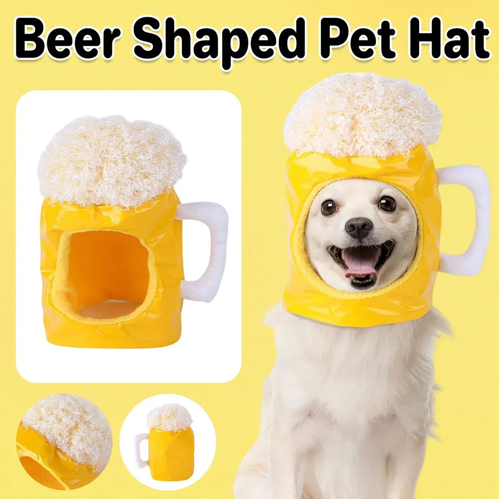 Pet Beer Style Hat Headpiece Pet Funny Feadgear Fun Pet Fecoration
