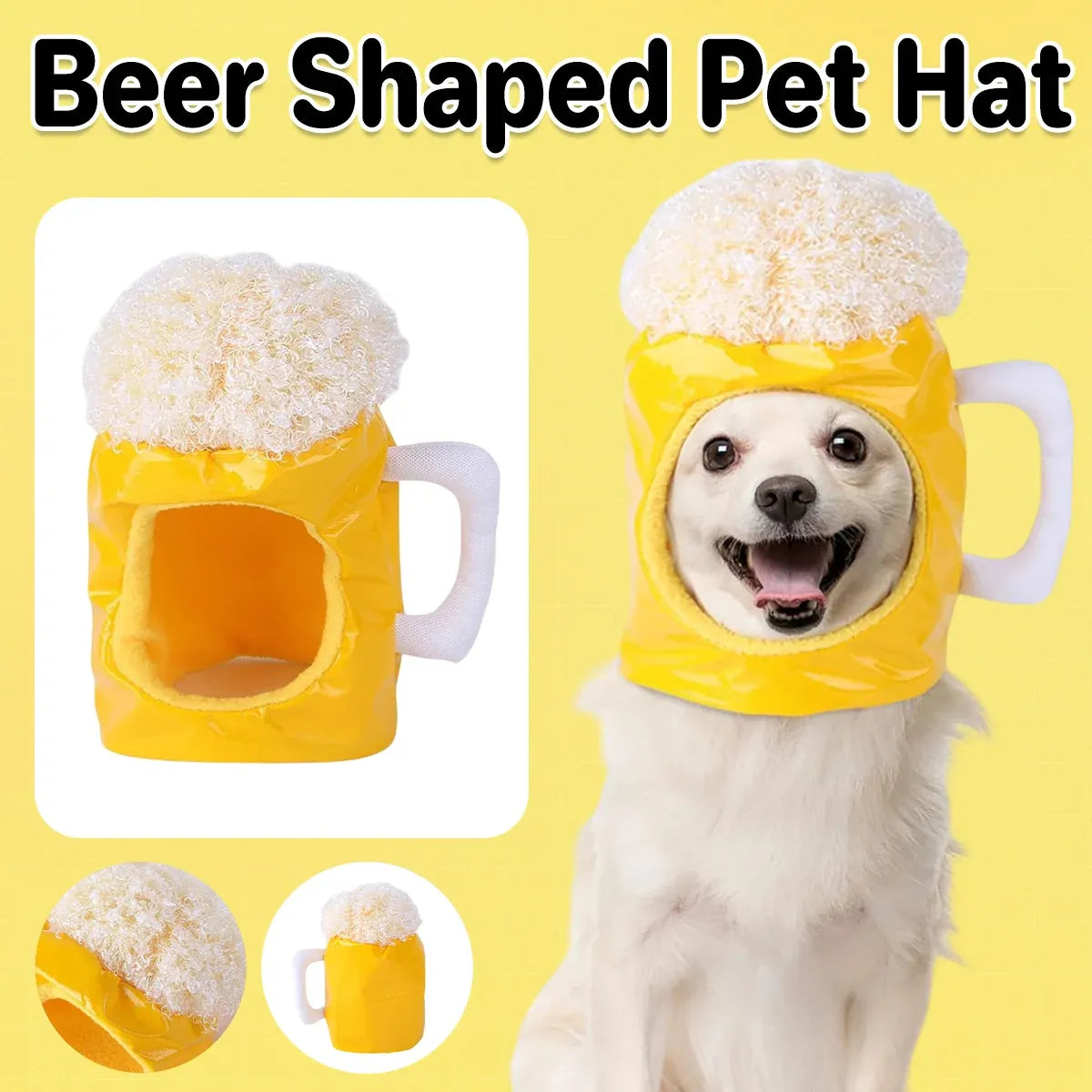 Pet Beer Style Hat Headpiece Pet Funny Feadgear Fun Pet Fecoration
