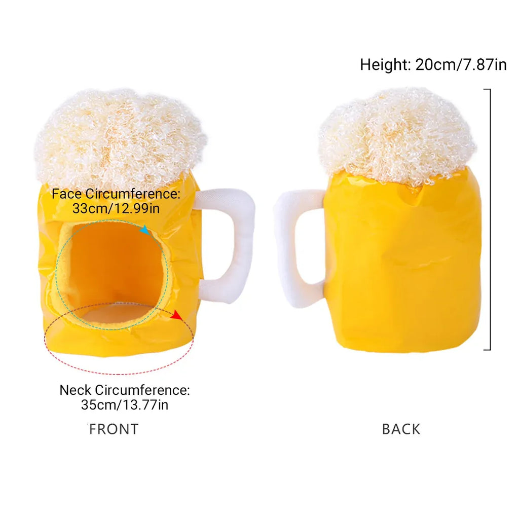 Pet Beer Style Hat Headpiece Pet Funny Feadgear Fun Pet Fecoration