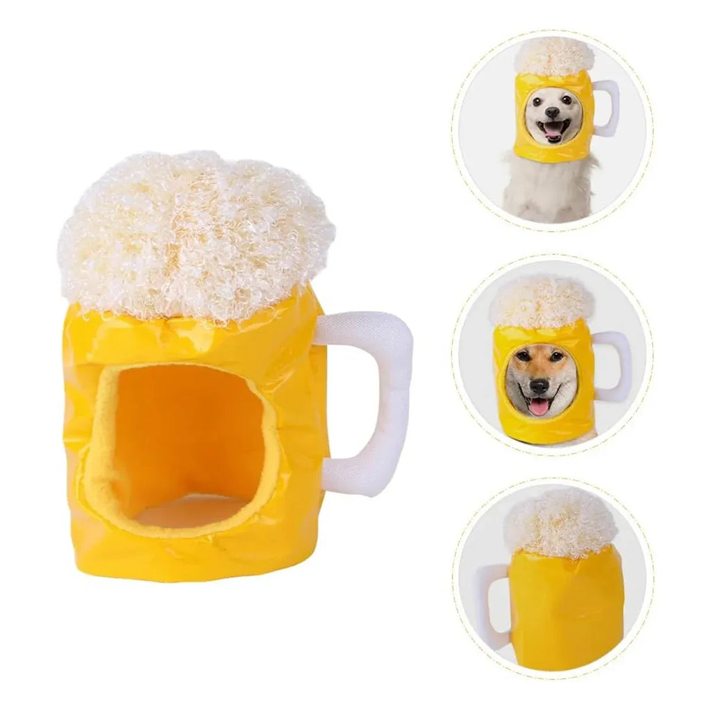 Pet Beer Style Hat Headpiece Pet Funny Feadgear Fun Pet Fecoration
