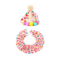 Dog Cat Birthday Dress Bib Felt Hat Party Supplies Drool Towel