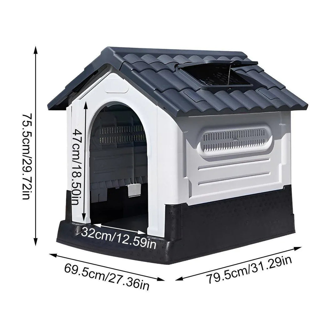 Dog Kennel Four Seasons Sunscreen Rainproof Outdoor Pet Shelter