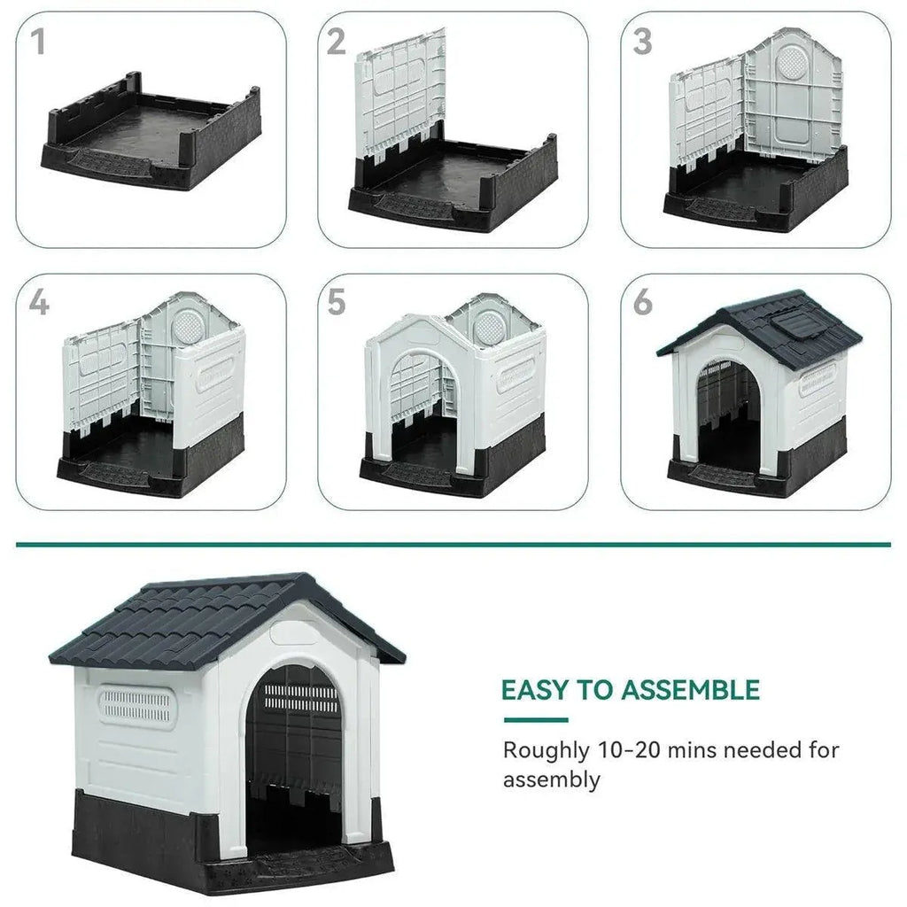 Dog Kennel Four Seasons Sunscreen Rainproof Outdoor Pet Shelter