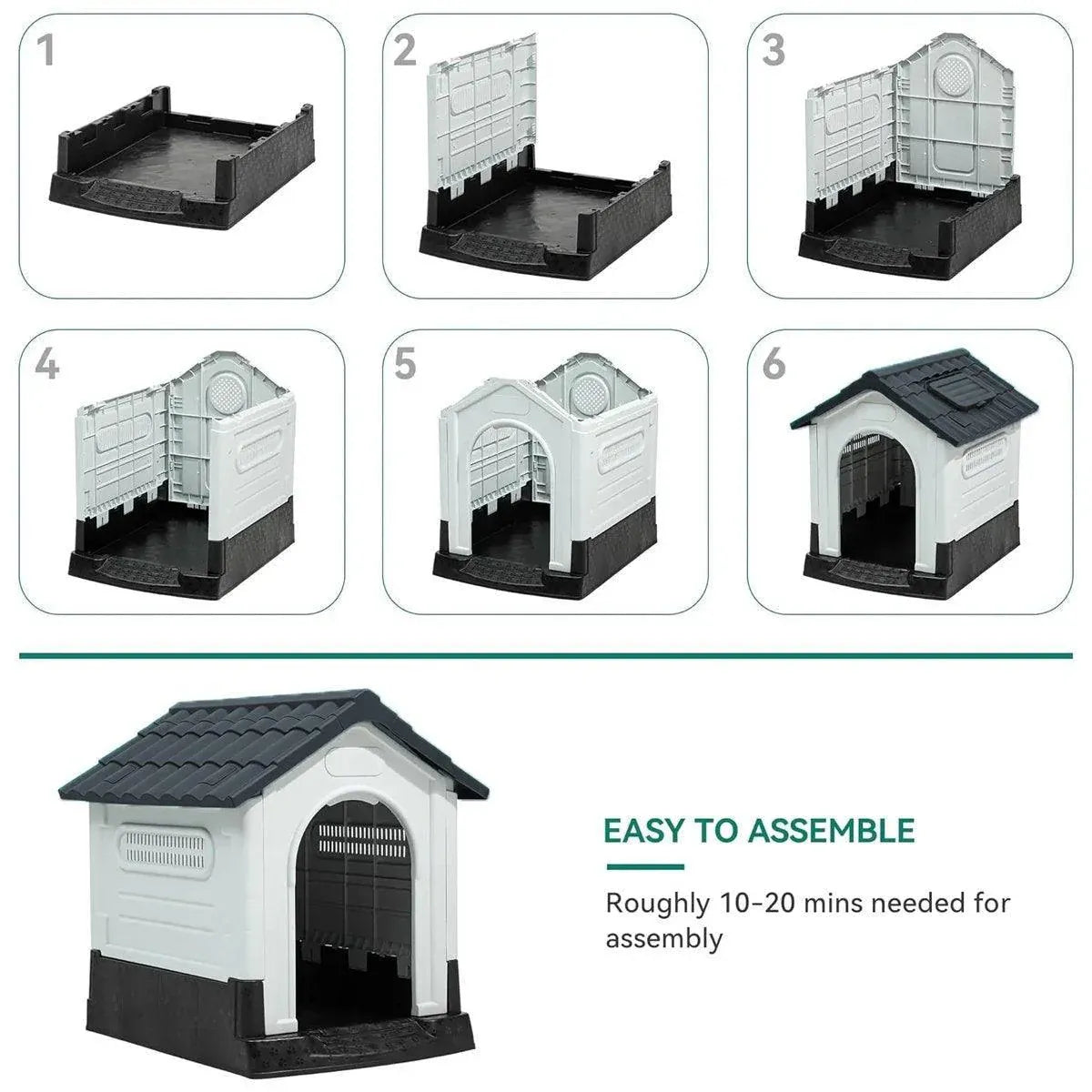 Dog Kennel Four Seasons Sunscreen Rainproof Outdoor Pet Shelter