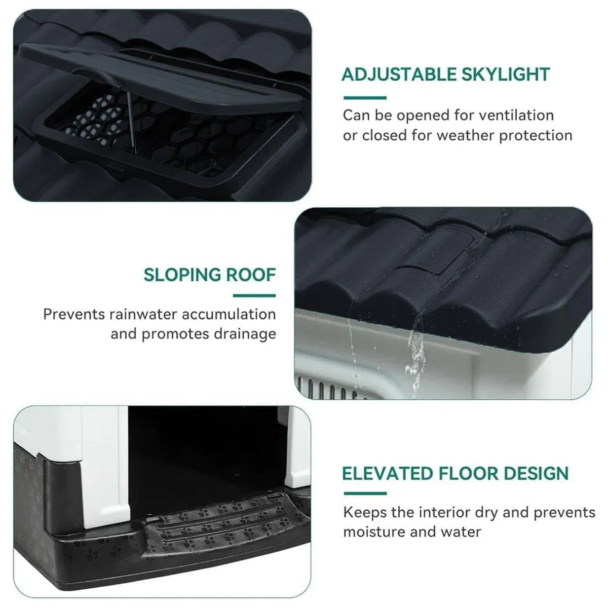 Dog Kennel Four Seasons Sunscreen Rainproof Outdoor Pet Shelter
