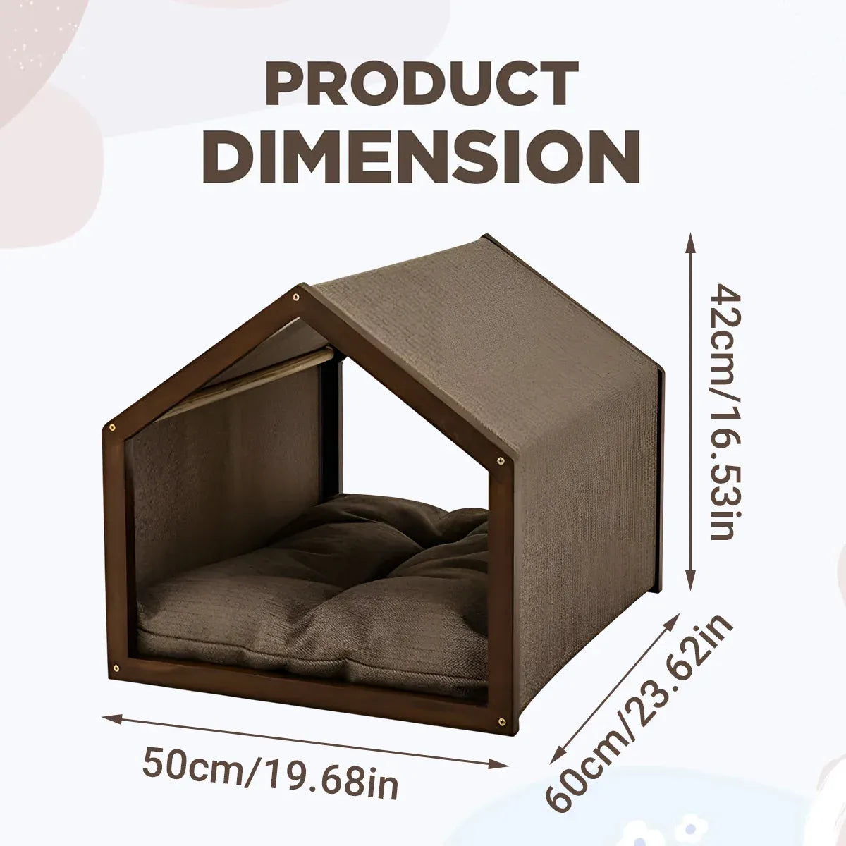 Cat Dog Pet Tent House Pet Bed Kitten Puppy Soft Comfortable Indoor