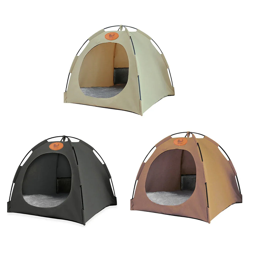 Folding Camping Pet Tent for Cats Puppy Bed Indoor Cat Nest Dog Cave