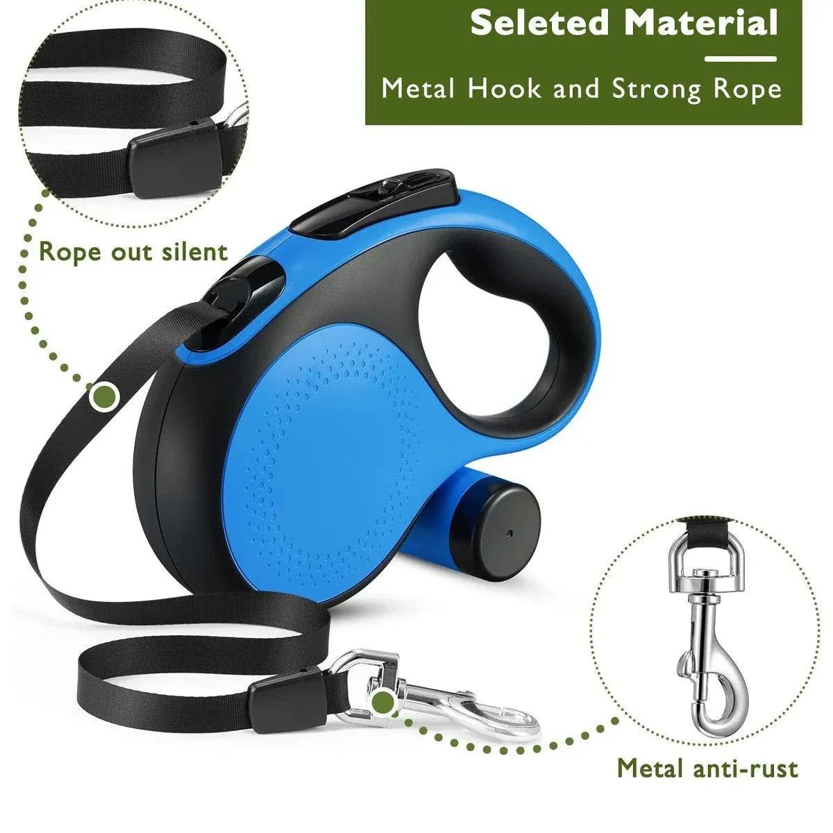 Durable Pet Leash for Small Dogs Adjustable Dog Leash Comfortable Pet