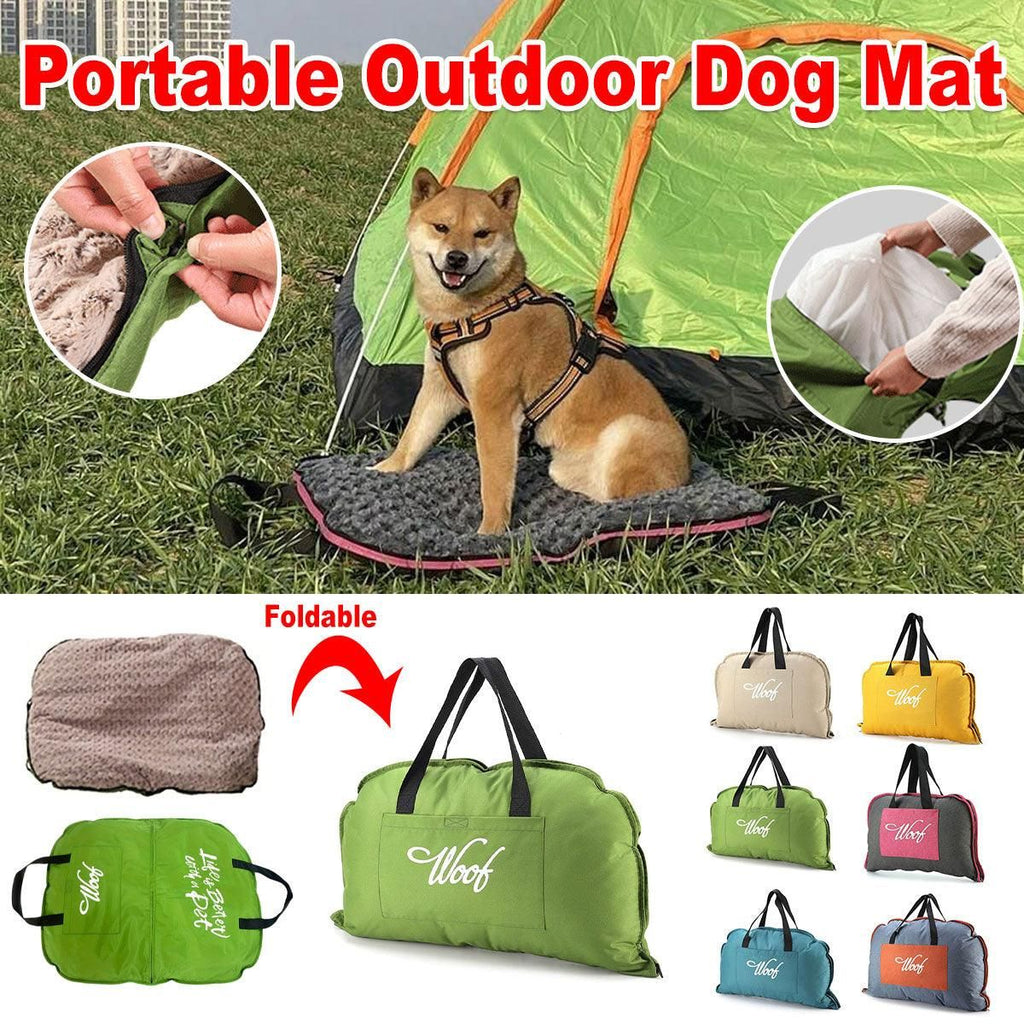 Portable Folding Pet Kennel Zippered Outdoor Dog Bed Travel Mat