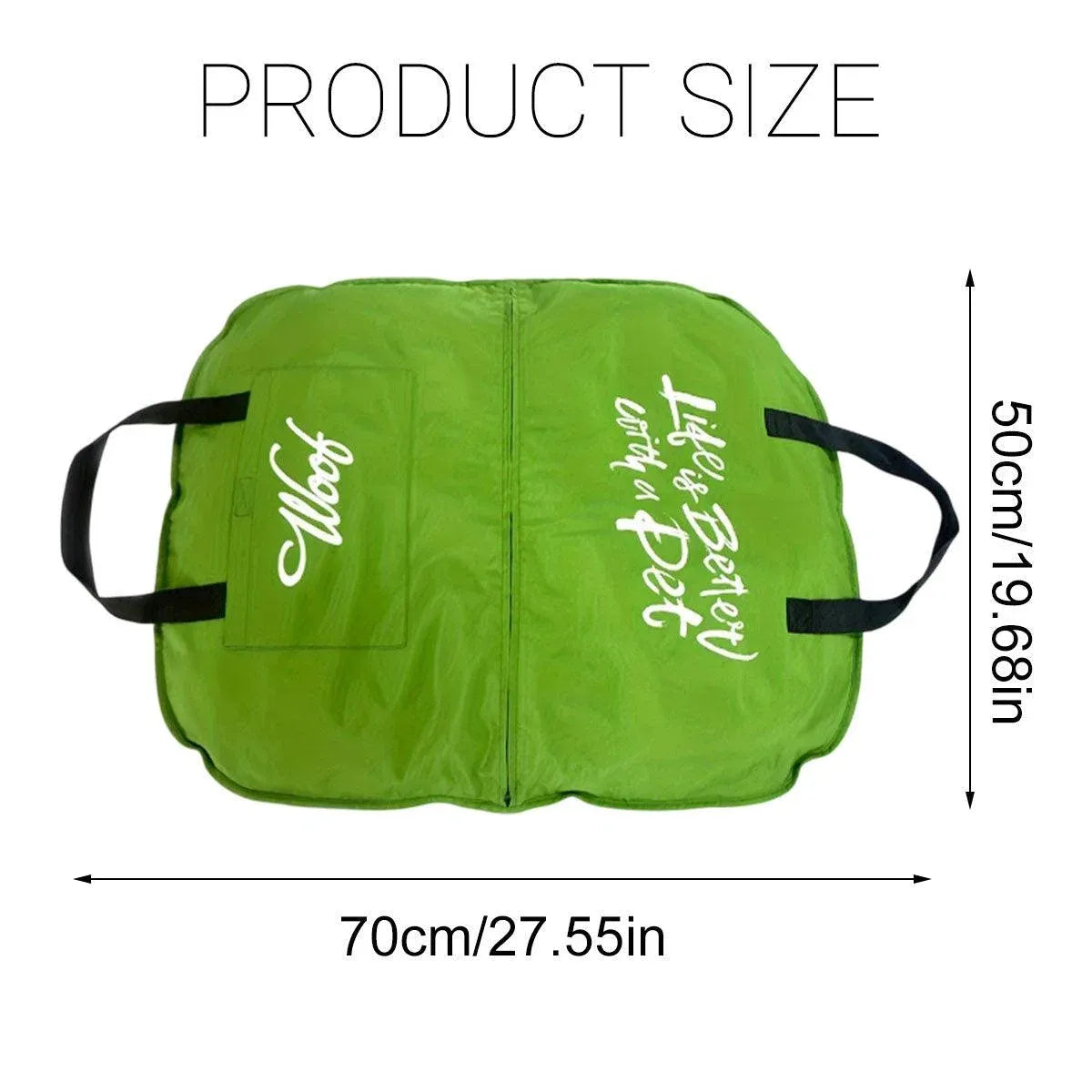 Portable Folding Pet Kennel Zippered Outdoor Dog Bed Travel Mat