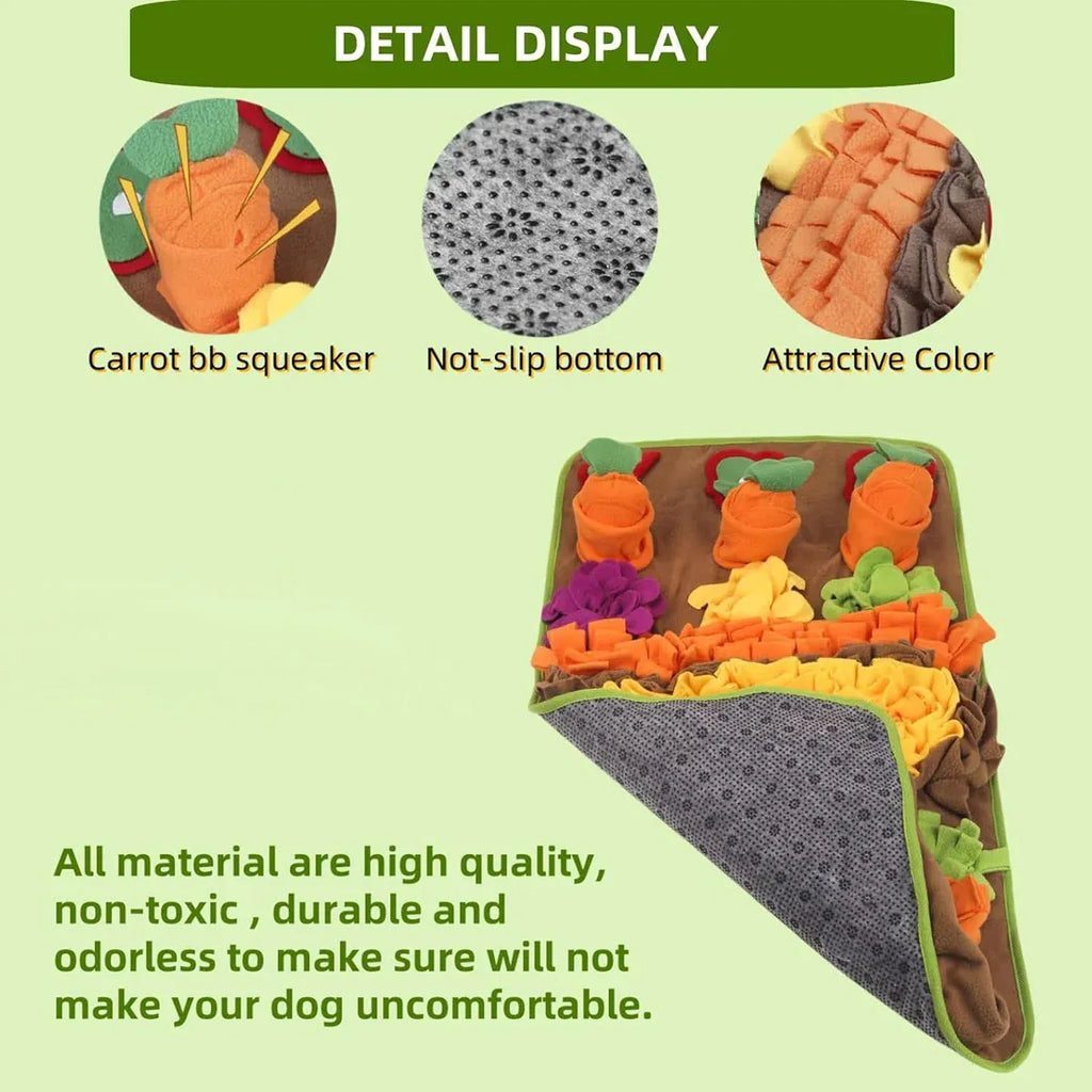 Pet Snuffle Mat Dog Hiding Toy Washable Interactive Puzzle Mat