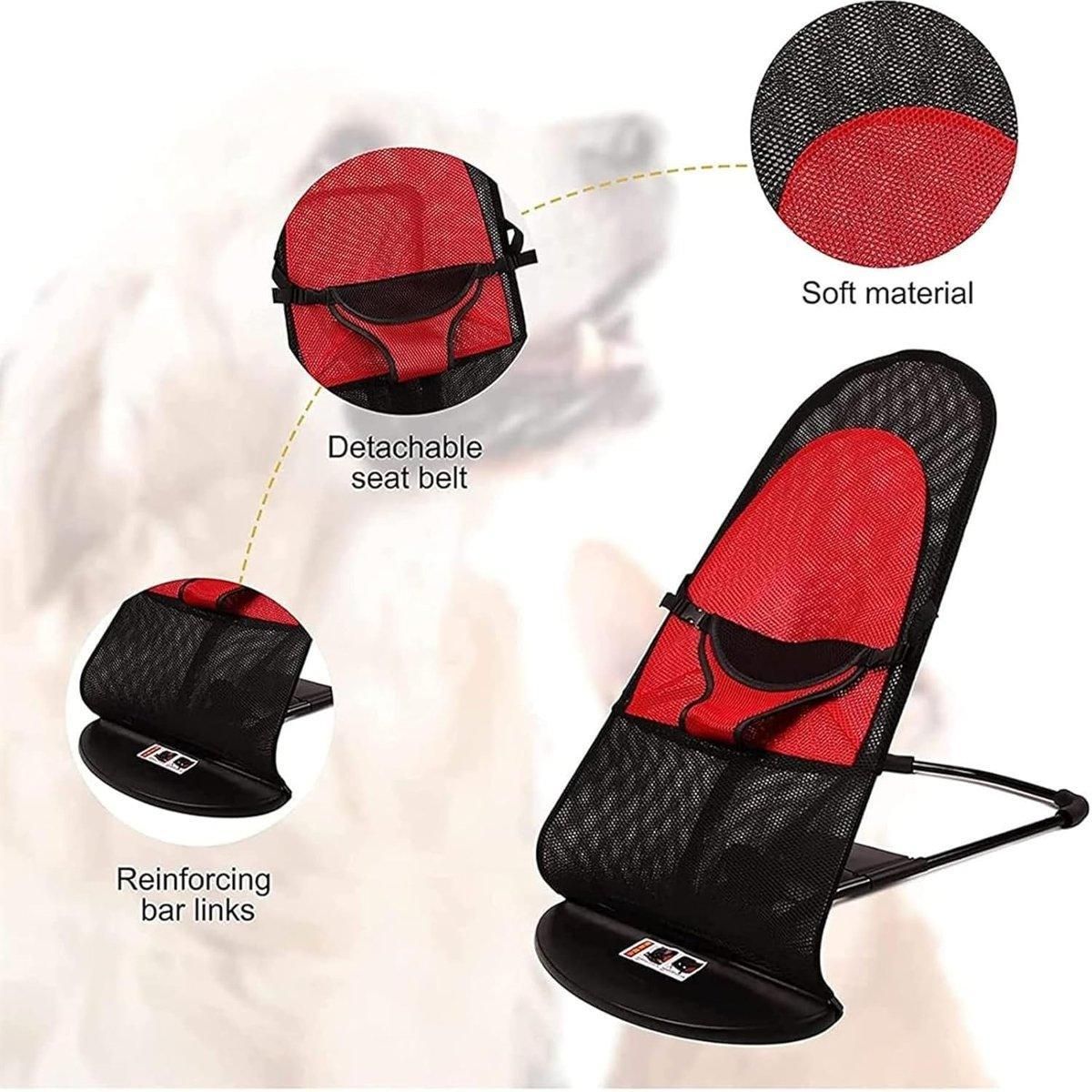 Pet Rocking Chair for Dogs Cats Foldable Pet Bed Portable Sleeping