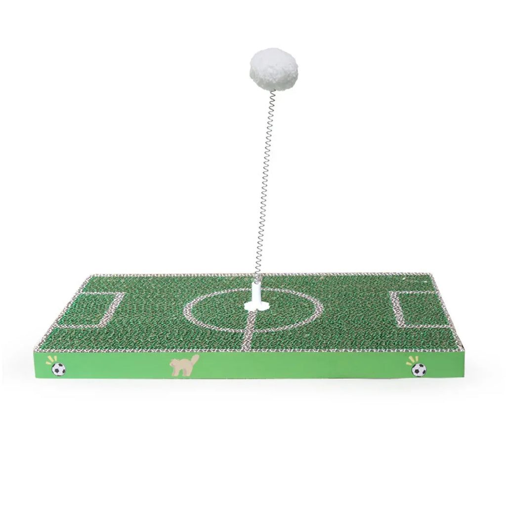 Football Field Shaped Cat Scratching Board Durable Non-Shedding