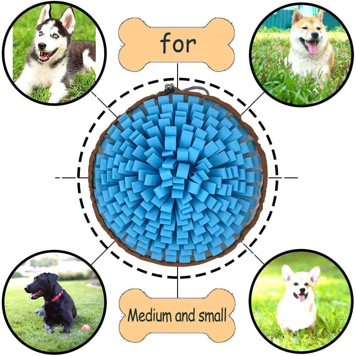 Pet Sniffing Mat Dog Training Slow Feeder Puzzle Toys Interactive