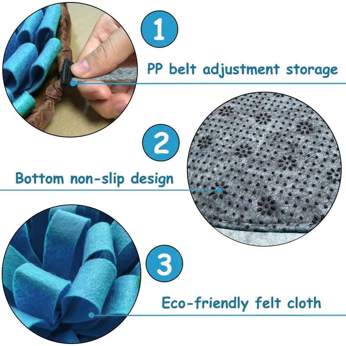 Pet Sniffing Mat Dog Training Slow Feeder Puzzle Toys Interactive