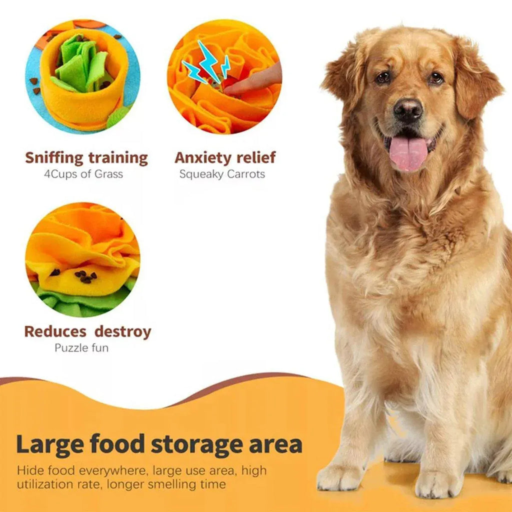 Aimall Interactive Pet Sniff Mat, Slow Feeder, Multicoloured, with its measurements marked, photo 7 of 8