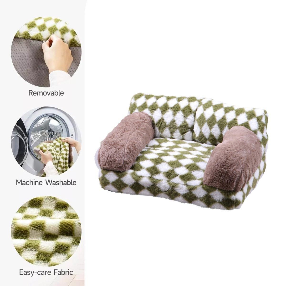 Dog Cat Sofa Warm Pet Sofa for Cats and Small Dogs Comfortable