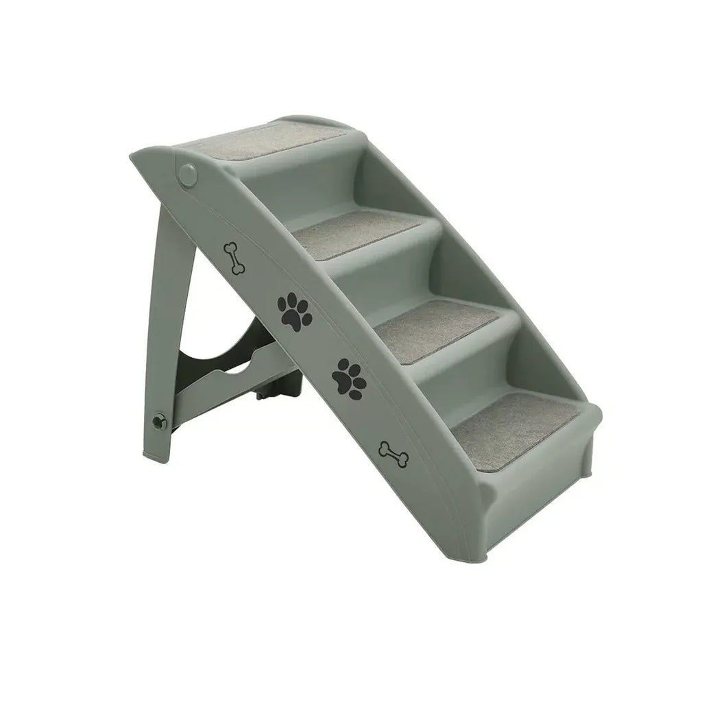 Pet Stairs Ladder Four Storey Light Grey Non Slip Plastic Steps