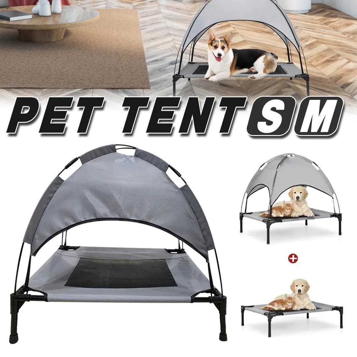 Portable Pet Travel Tent Foldable Dog Cat Camping Shelter Outdoor