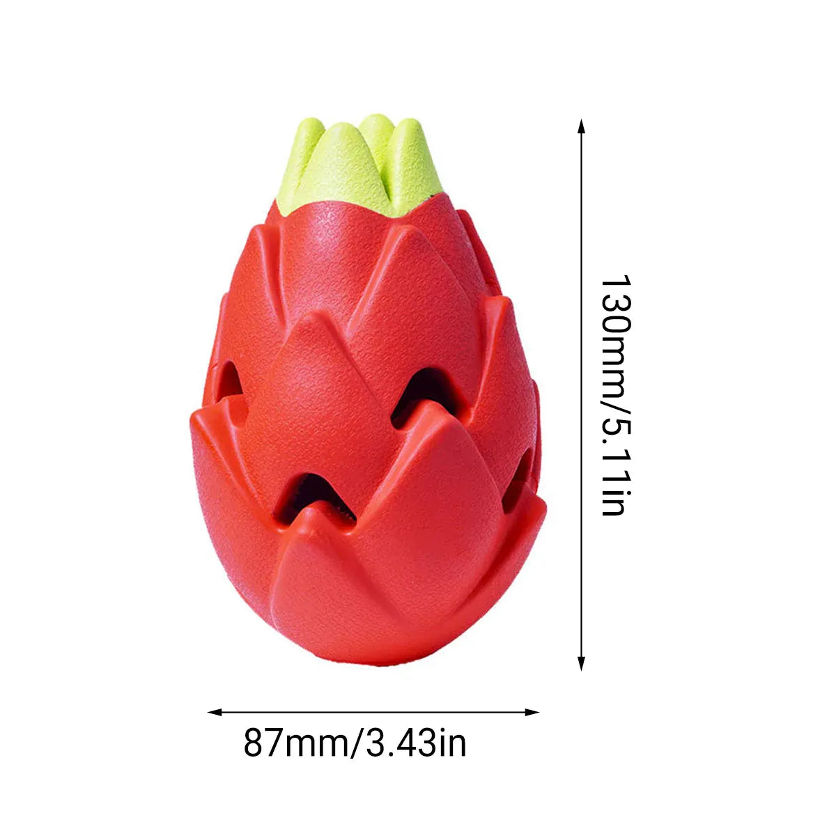 Dragon Fruit Shaped Dog Chew Toy Durable Health