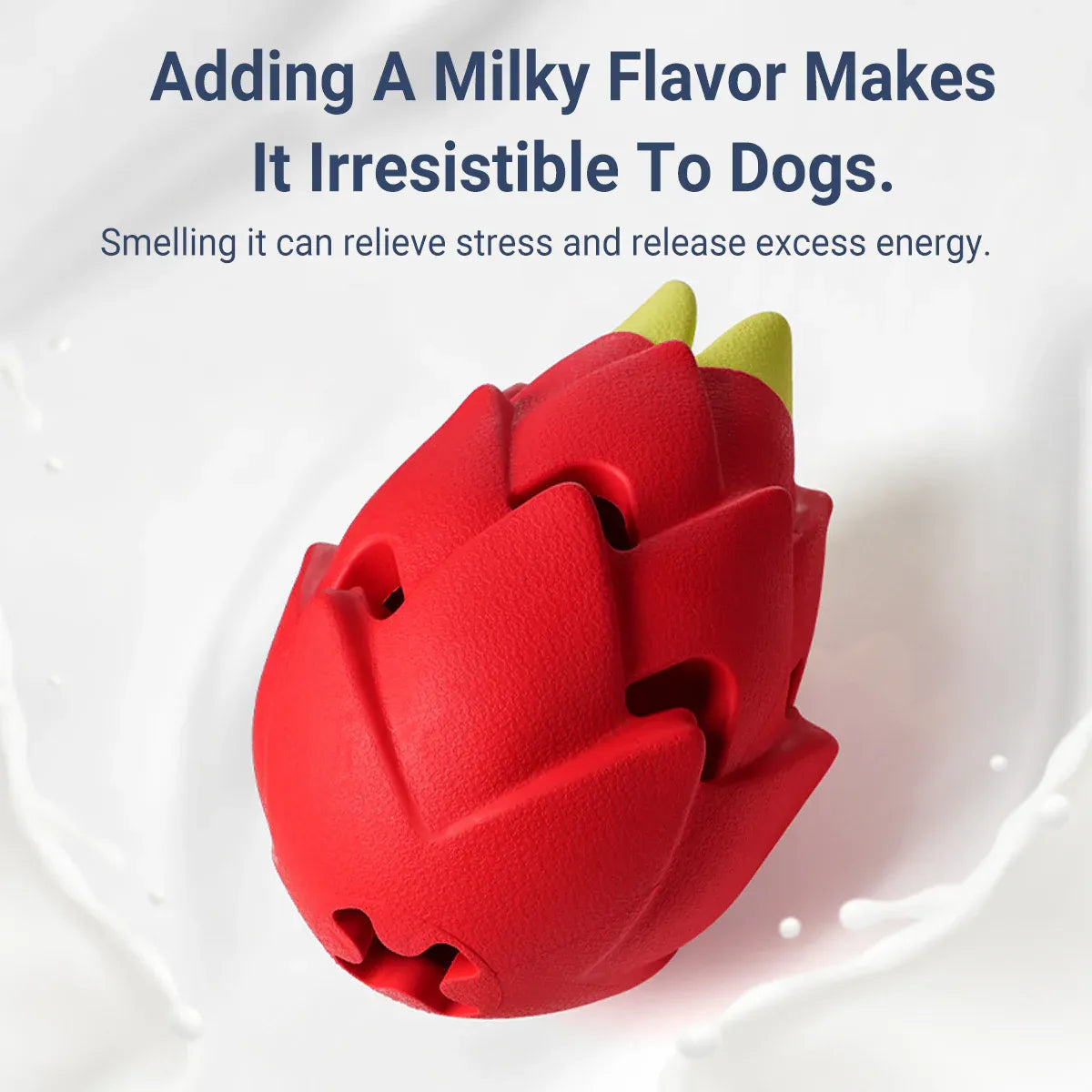 Dragon Fruit Shaped Dog Chew Toy Durable Health