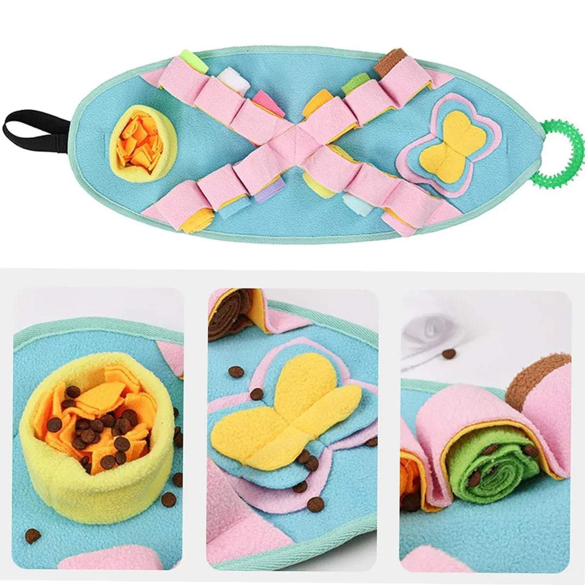 Interactive Dog Snuffle Mat Puzzle Toy Training Pad