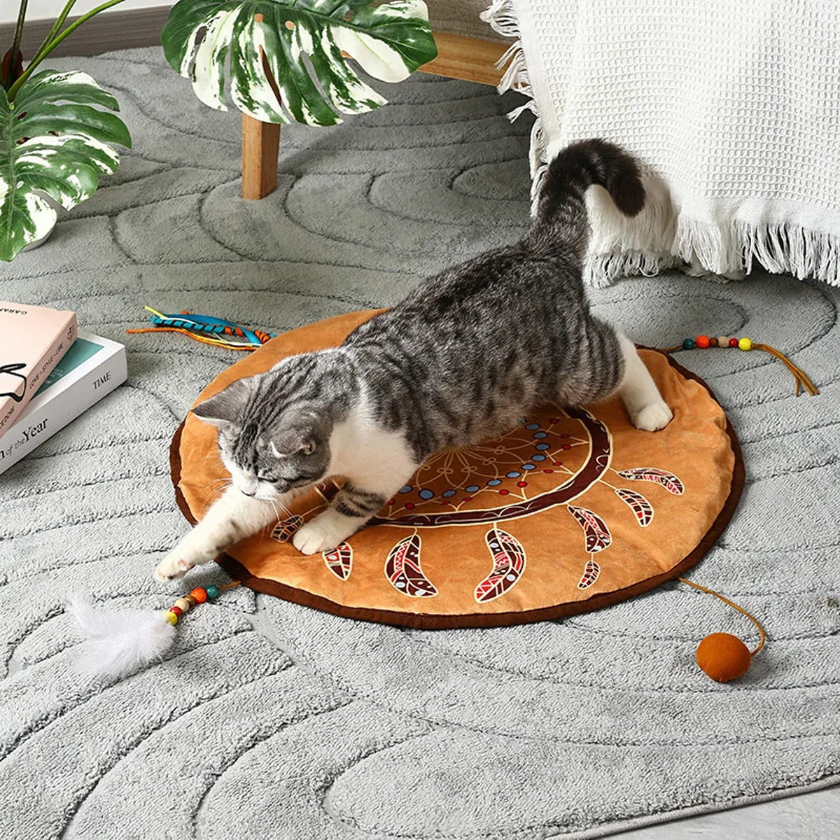 Bohemian Style Pet Bed Mat Washable Non Slip