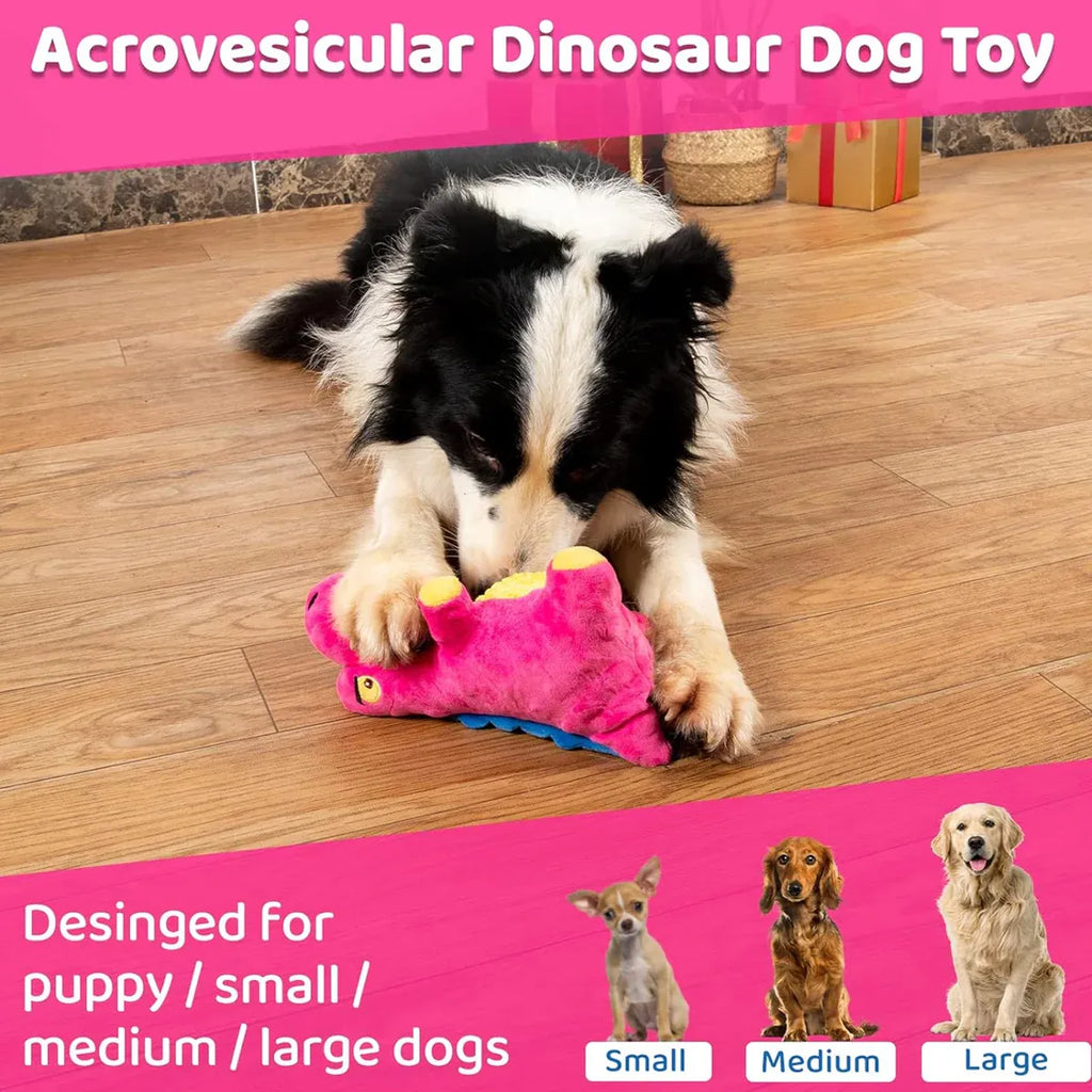 Dog Plush Squeaky Toy Interactive Boredom Relief Chew Resistant Pet