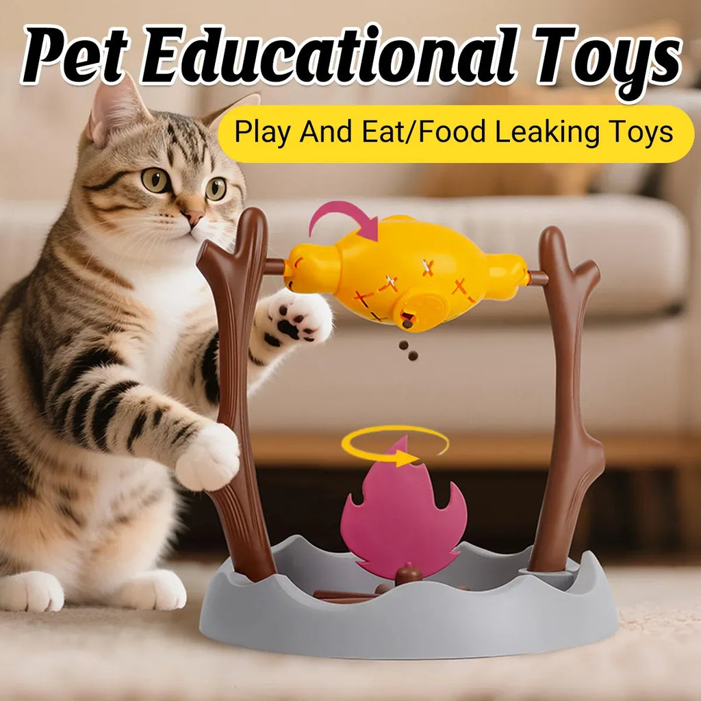 Pet Roast Meat Rolling Shaped Toy Slow Feeding Mental Stimulation
