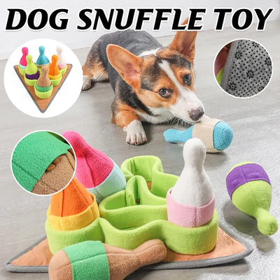 Dog Snuffle Chew Toy with Hidden Food Dispenser Interactive Training