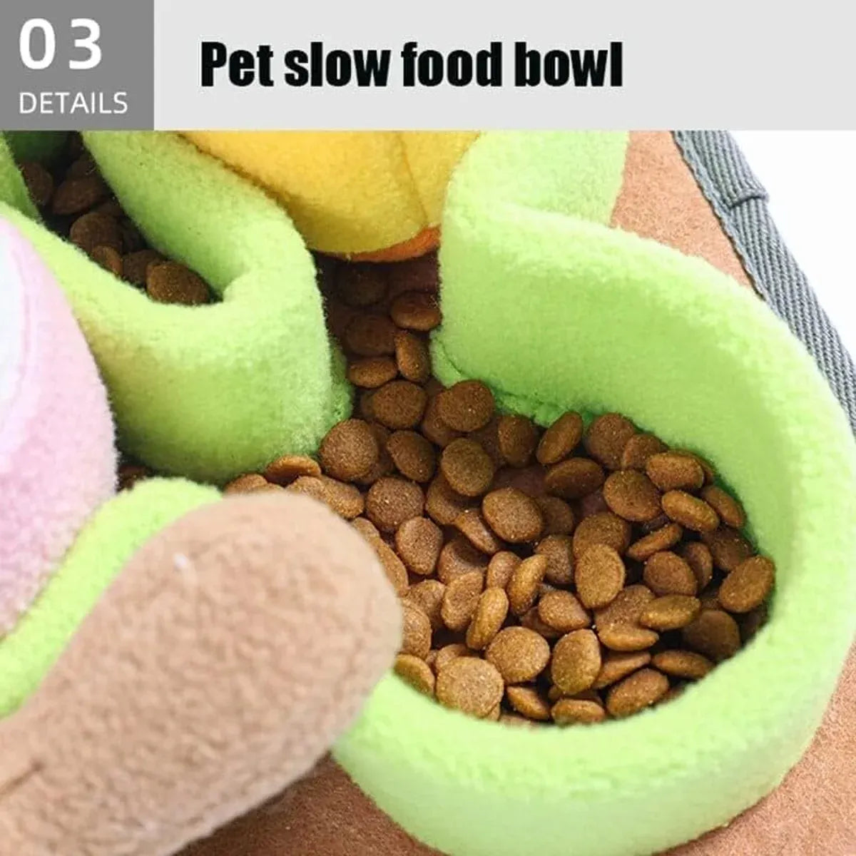 Dog Snuffle Chew Toy with Hidden Food Dispenser Interactive Training