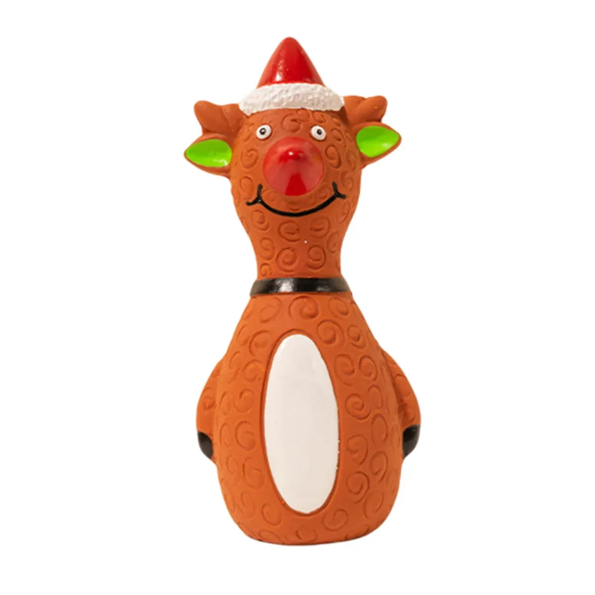 Christmas Dog Toys Set Santa Reindeer Snowman Latex Pet Squeaker Toys