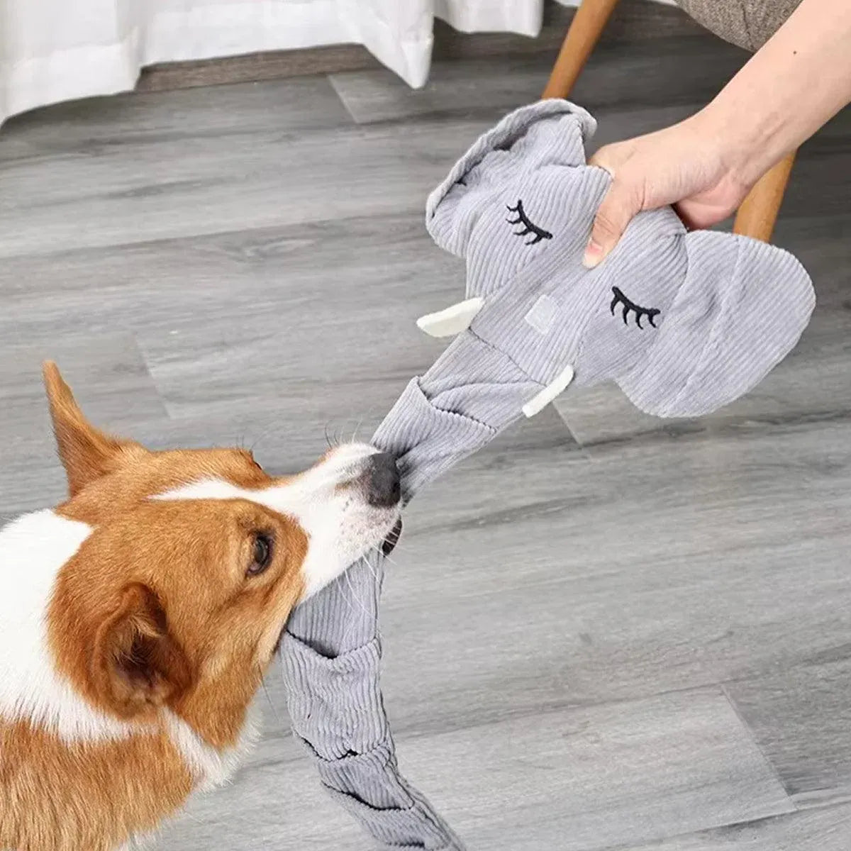 Dog Sniffing Toy Elephant Shaped Interactive Food Hiding Sound Toy