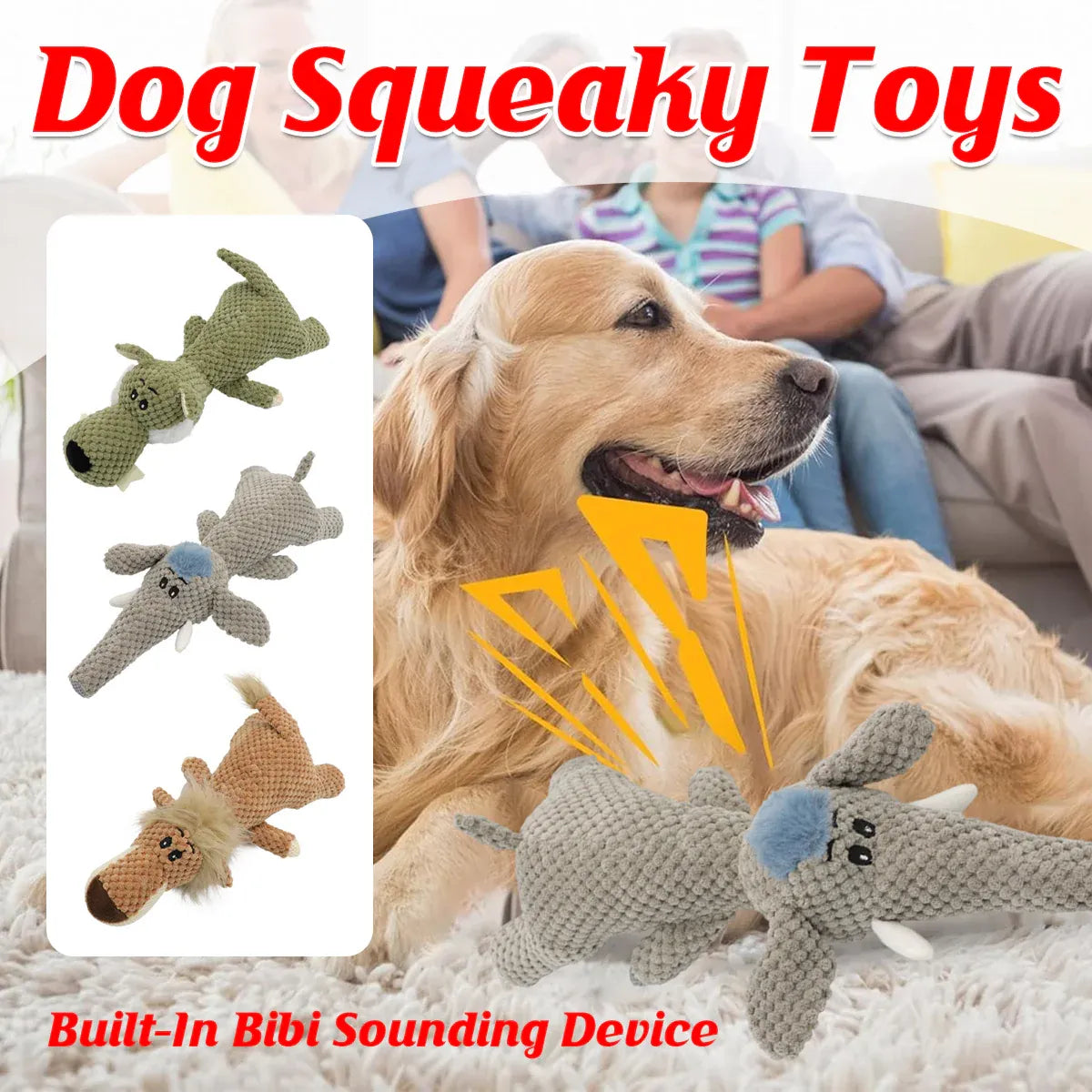 Pet Plush Corn Fleece Squeaky Toy Chew Teeth Cleaning For Dogs