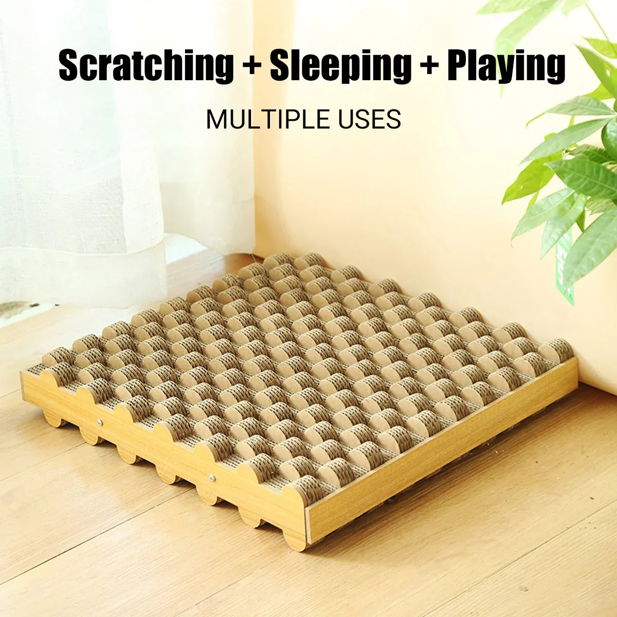 Cat Entertainment Corrugated Scratching Board Cat Toy Anti Scratch