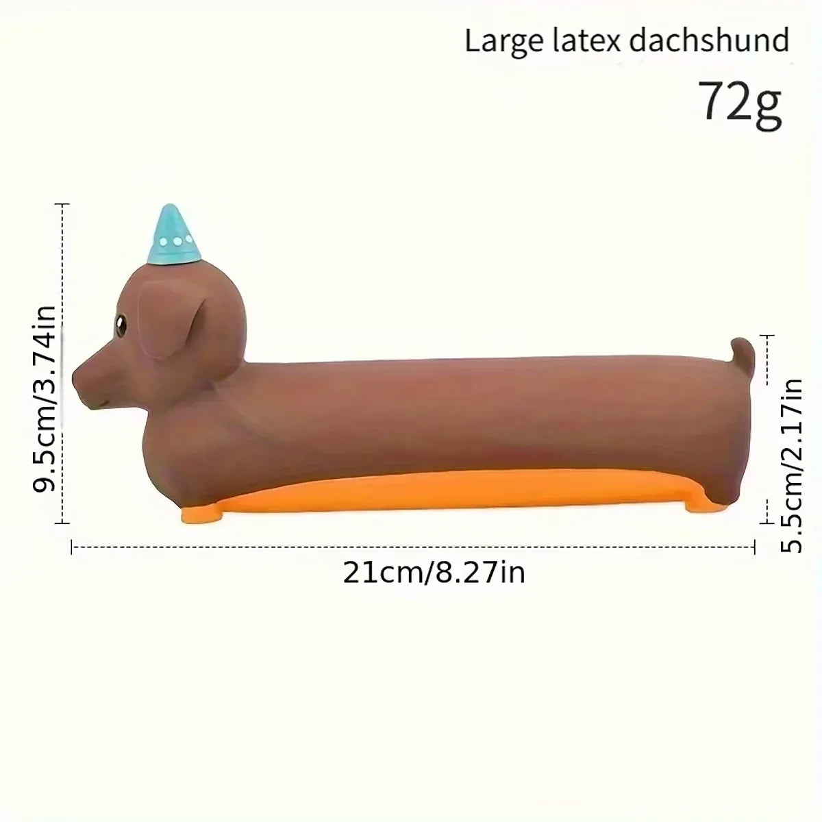 Indoor Pet Latex Squeaky Dachshund Dog Toy Interactive Boredom Relief
