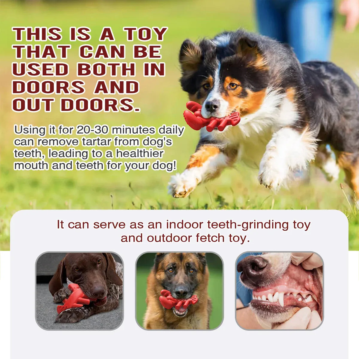 Dog Chew Toy Lobster Shape Teething Stick Durable Bite Toy
