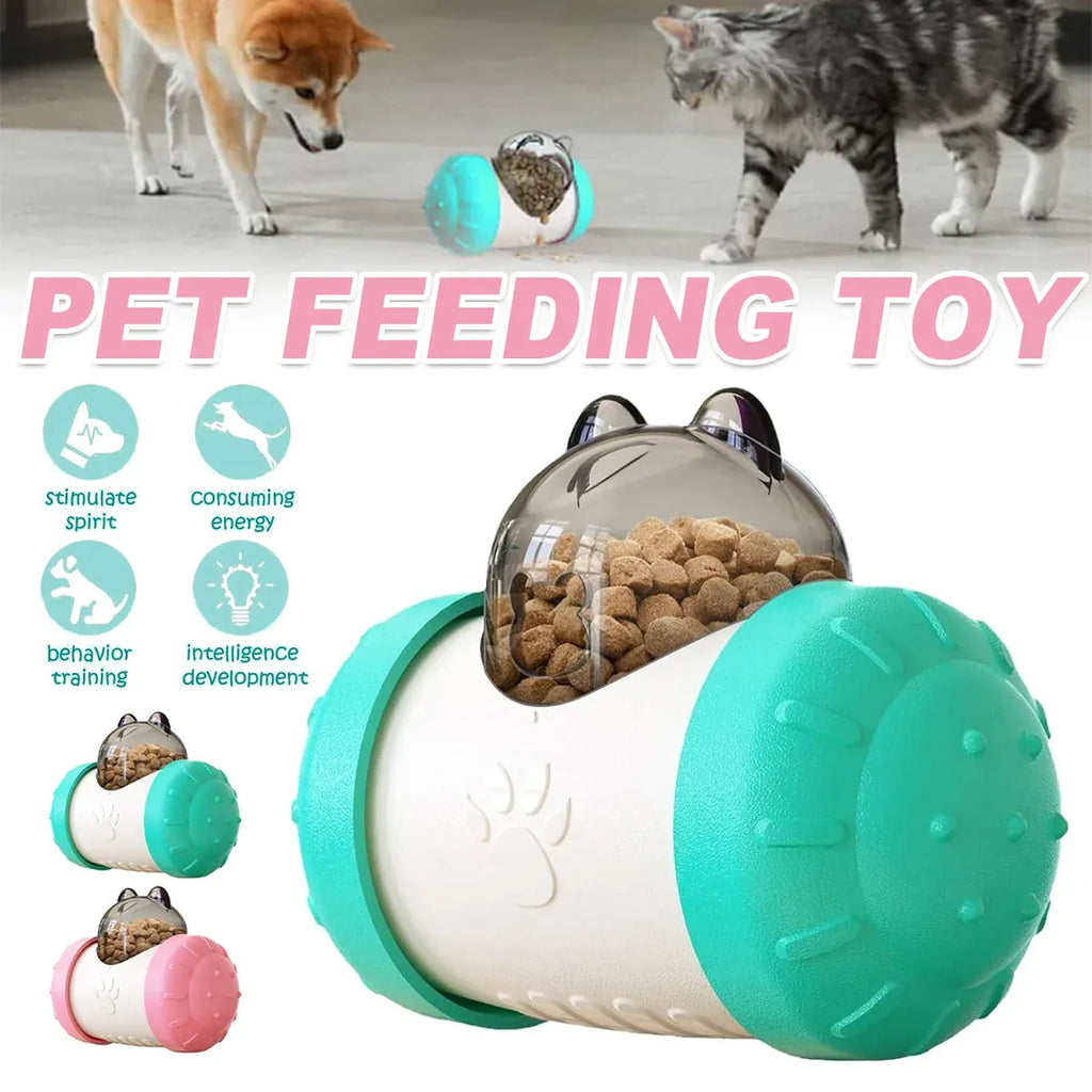 Pet Swing Dispensing Toy for Dogs Chew Resistant Interactive Slow