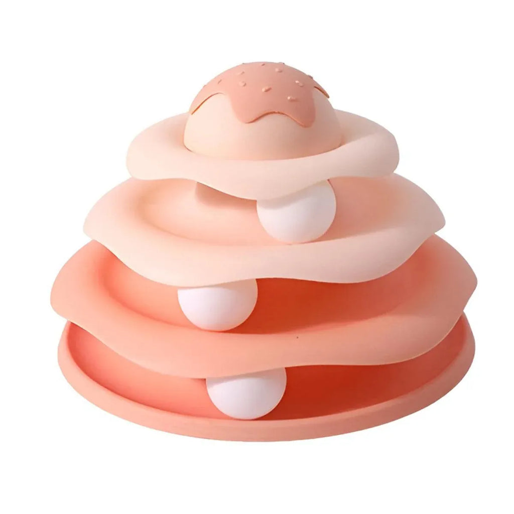 Funny Cat Toy Pet Toys Plastic Tower Interactive Track Ball Playing