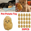20PCS Handmade Cute Squeaky Little Potato Doll Pet Plush Doll For Dog