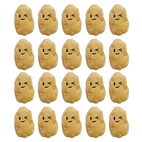 20PCS Handmade Cute Squeaky Little Potato Doll Pet Plush Doll For Dog