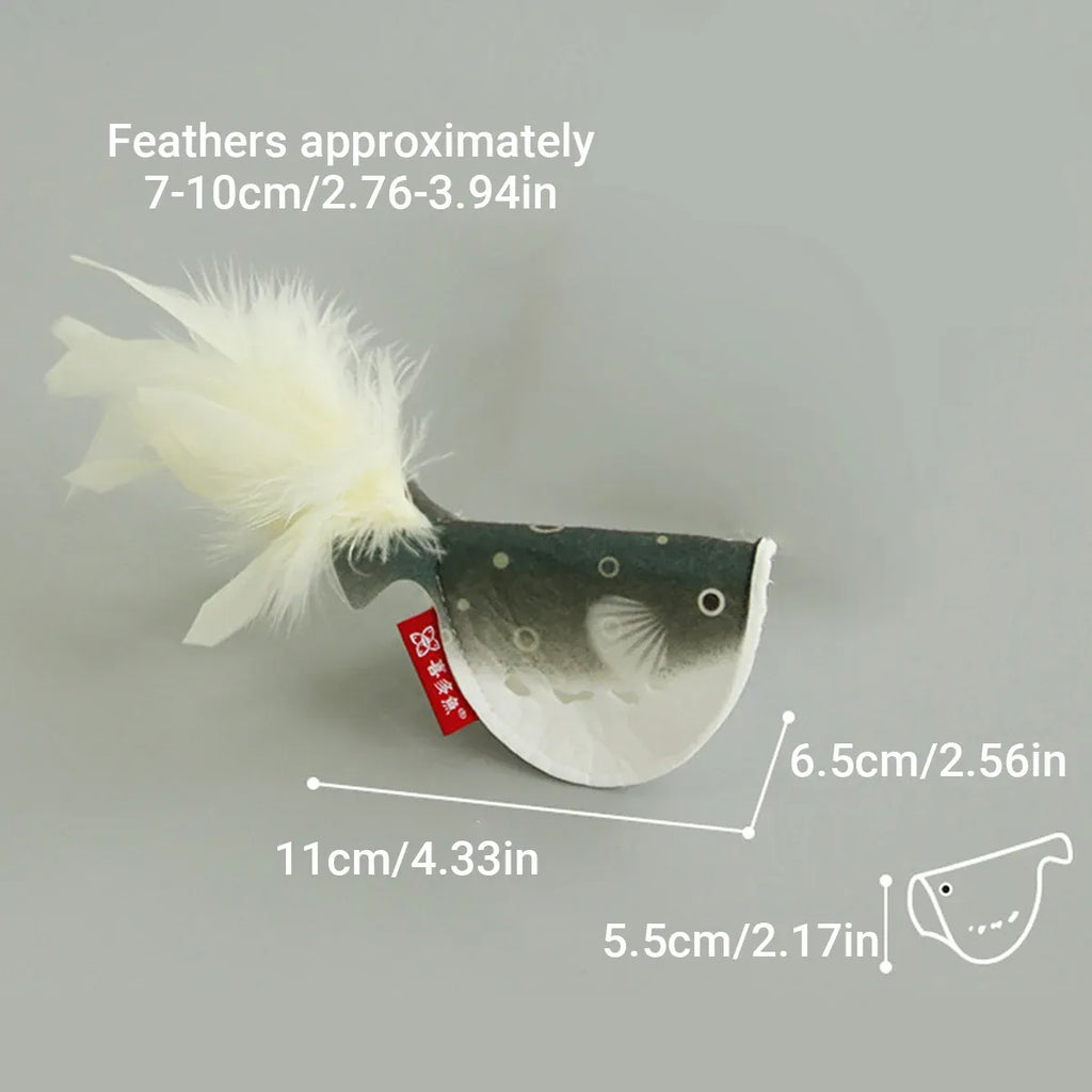 2pcs Catnip Pufferfish Cat Toy