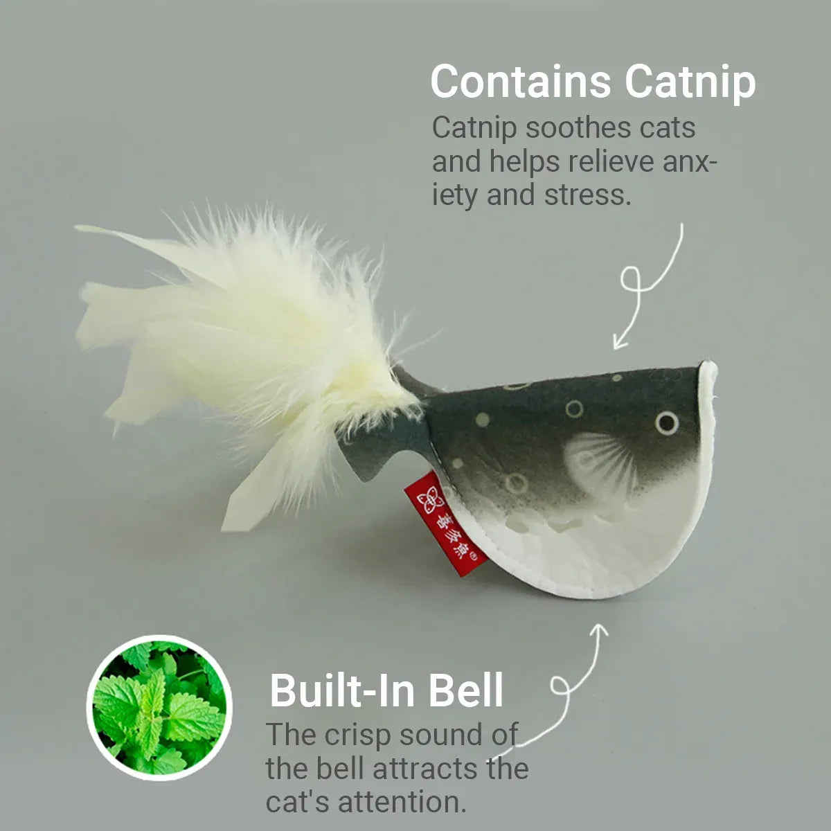 2pcs Catnip Pufferfish Cat Toy