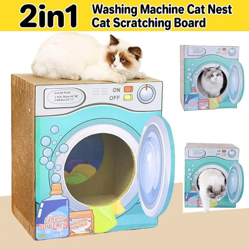 2in1 Cat Scratching Board Cat House Combination Durable Cat Bed