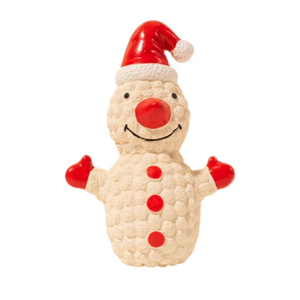 Christmas Dog Toys Set Santa Reindeer Snowman Latex Pet Squeaker Toys